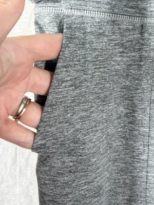 Aerie Offline Heather Grey The Hugger Foldover‎ Flare Pants thumbnail 3
