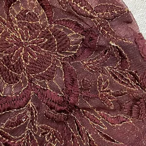 Free People | Penny Embellished-Sleeve Top In Wine | Small thumbnail 11