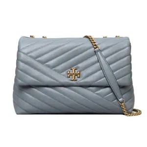 NWT Tory Burch Kira Chevron Small Convertible Bag Rainwater MSRP $598 thumbnail 1