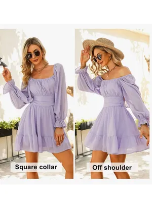 Exlura Purple dress thumbnail 8