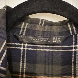 ZARA Plaid Button Down Shirt thumbnail 2