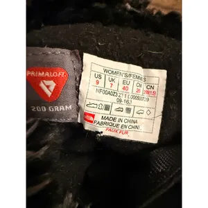 The North Face Nuptse Purna Black Faux Fur Primaloft Winter Boots Women 9 thumbnail 6