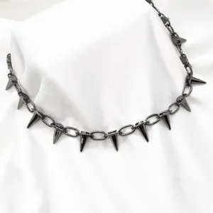 Spike Necklace in Gunmetal thumbnail 3