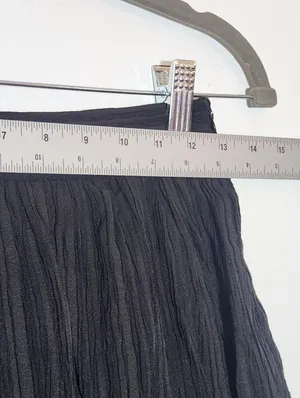 Lulus Black Plissé Maxi Skirt Size Small NWT thumbnail 8