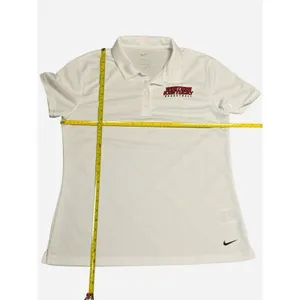 Nike Women’s Dri-fit University Of WKU Basketball White Short Sleeve Polo Medium thumbnail 5
