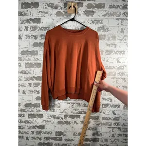 American Eagle | women burnt orange cropped crew neck thumbnail 7