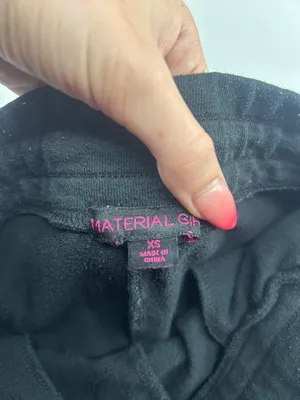 Material Girl Black Sweat Shorts thumbnail 3
