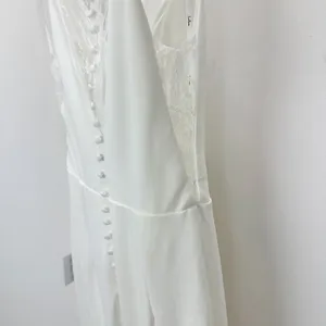 Lulus Extraordinary Romance White Button Back Mermaid Maxi Dress Formal S NWT thumbnail 10