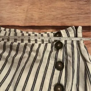 Altar’d State women’s navy/white pin striped skirt size medium thumbnail 5