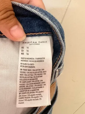 American Eagle Perfect Bermuda Shorts Women’s 16 Strigid Stretch Denim 8” Blue thumbnail 7