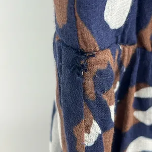 Anthropologie VANESSA VIRGINIA Convivial Midi Dress Boho Cotton thumbnail 6