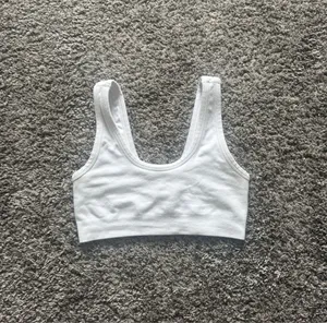 ALO Yoga White Seamless Scoop Sports Bra thumbnail 2