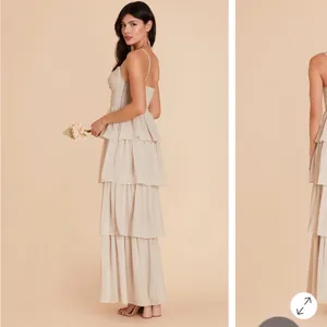 Birdy Grey Lola Dress Chiffon Classic Champagne size L thumbnail 6