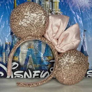 Disney parks champagne gold Minnie Mouse ears thumbnail 2