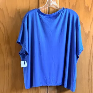 NEW‎ 3X Royal Blue Gorpore Short Sleeve Athletic Top Plus Size Athleisure thumbnail 4