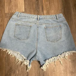 Shein Curve Distressed Jean Shorts thumbnail 2