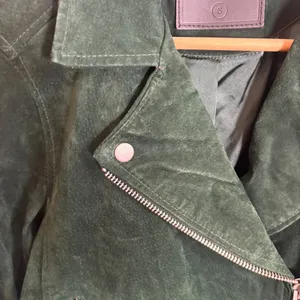 Blank NYC Suede Moto Jacket Forest Green Leather Biker 73K-9592NO Small thumbnail 3