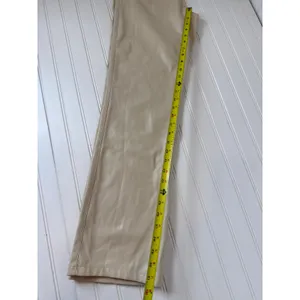 NWOT Zara Khaki High Waisted Straight Leg Pants Neutral Career Casual Womens 6 thumbnail 4