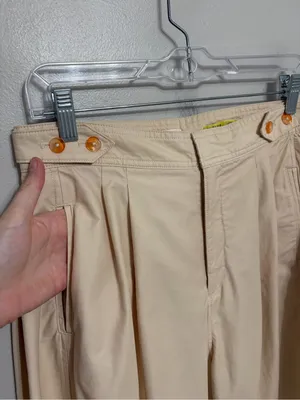 Anthropologie Maeve Utility Barrel Trouser Pants in Khaki Tan - Size US 6 thumbnail 6