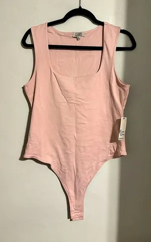 Faded Rose Pink Bodysuit Size XL NWT thumbnail 1