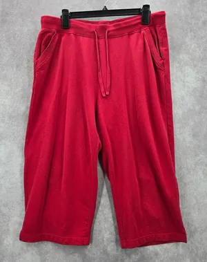 Kim Rogers Red Cropped Wide Capri Bottoms Pants Large‎ thumbnail 1