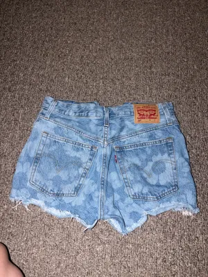 Levi’s 501 Denim Shorts Floral Wash thumbnail 3