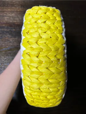 A New Day Straw Woven Lemon Tote Handbag thumbnail 4