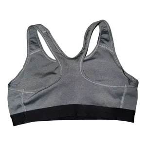 Nike Pro Gray Padded Sports Bra, Medium thumbnail 3