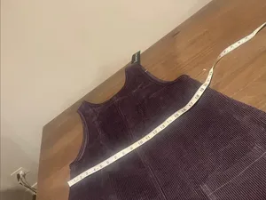 Purple Corduroy Pinafore Dress thumbnail 6