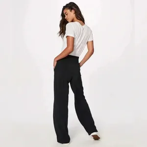 Lululemon Noir Pant Black Dress Pants Elastic waist and tie thumbnail 2