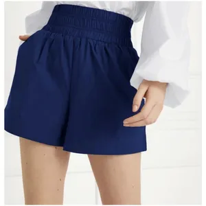 Hill House The Livie Shorts size XL Elasticated Smocked Waistband Pull On Blue thumbnail 1