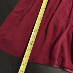 Simply‎ Noelle Burgundy Lace Blouse thumbnail 2