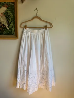Hill House The Amal Skort White Eyelet Cotton Womens Large New With Tag thumbnail 8