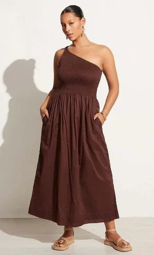Faithfull the Brand One Shoulder Khalani Midi Dress thumbnail 3