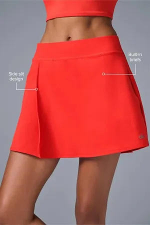 Alo Yoga Skirt Womens Small? Medium? AloSoft Backspin Lined Yoga Tennis Red thumbnail 1