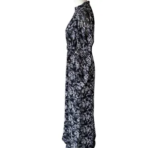 NWT Lush Long Sleeve Floral Maxi with Side Cut Out thumbnail 11