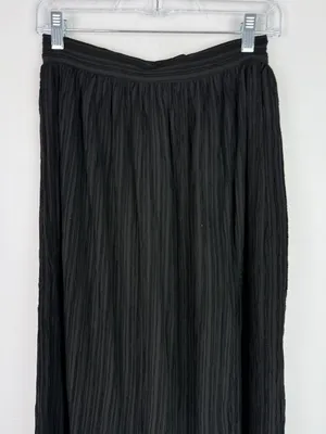 NWT Lulus Midsummer Memories Black Mid-Rise Maxi Skirt Size Small S NEW thumbnail 3