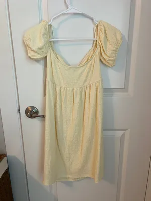 Yellow mini dress thumbnail 2