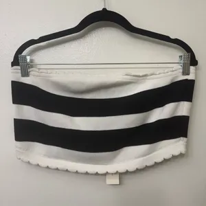 NWT Anthropologie Mandy Striped Strapless Top | Summer Tube Top thumbnail 5