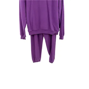 SLA The Label Plum Oversized Sweatshirt Jogger Matching Set Purple S M thumbnail 5