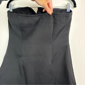NWT Commense Button Down Tube Top Sz Medium Black thumbnail 12