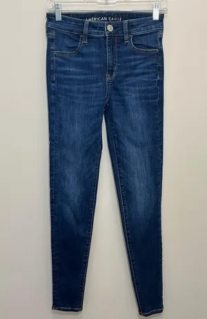 American Eagle Outfitters Women’s Hi-Rise Jegging Size 4 LONG thumbnail 1