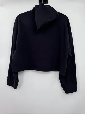 Beyond Yoga Happiness Cropped Pullover Hoodie Medium Black Sweatshirt thumbnail 4