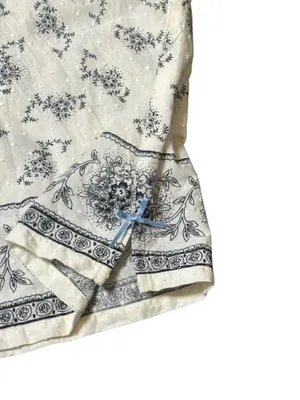 Vintage E By Eloise Anthropologie Swiss Dot Pajama Set Small Toile Floral thumbnail 9