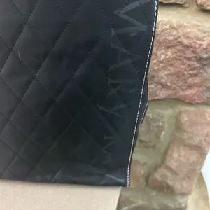Mary Kay Black Textured Fabric Tote Bag with Wide Base-like new thumbnail 4