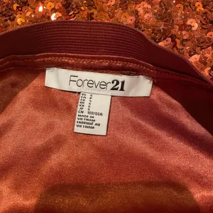 Vintage Forever 21 Orange Sequined Mini Skirt Size Small thumbnail 3