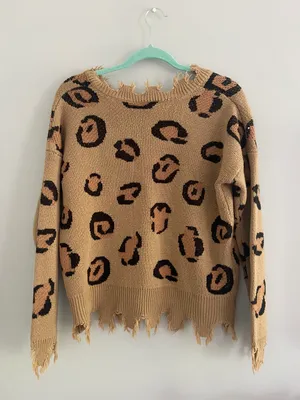 Runaway Clothes Cheetah Print Sweater thumbnail 2