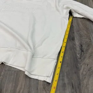 PINK Victoria’s Secret white fleece varsity sweatshirt thumbnail 4