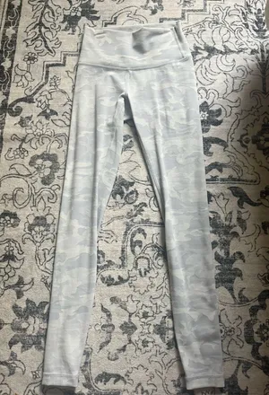 White Camo Lululemon Align Leggings 28" thumbnail 1