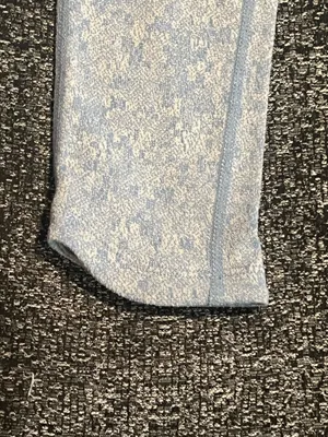 Womens XS Gymshark Fleur Texture Leggings Light Blue Marl High Rise thumbnail 5